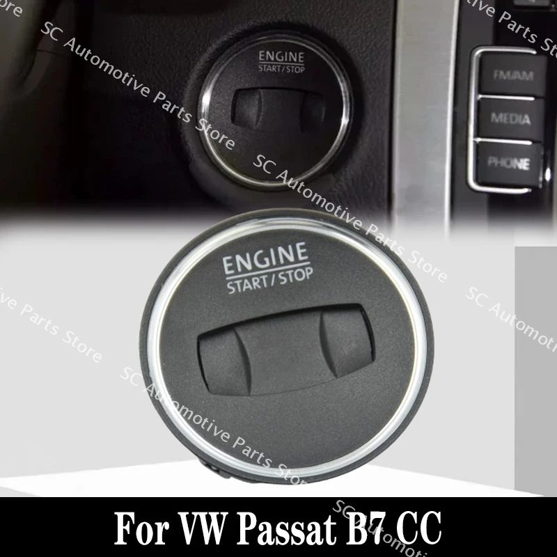 3AA905219A OEM Ignition Start Button Switch Trim Cover For VW Volkswagen PASSAT B7 CC 3AA 905 219 A