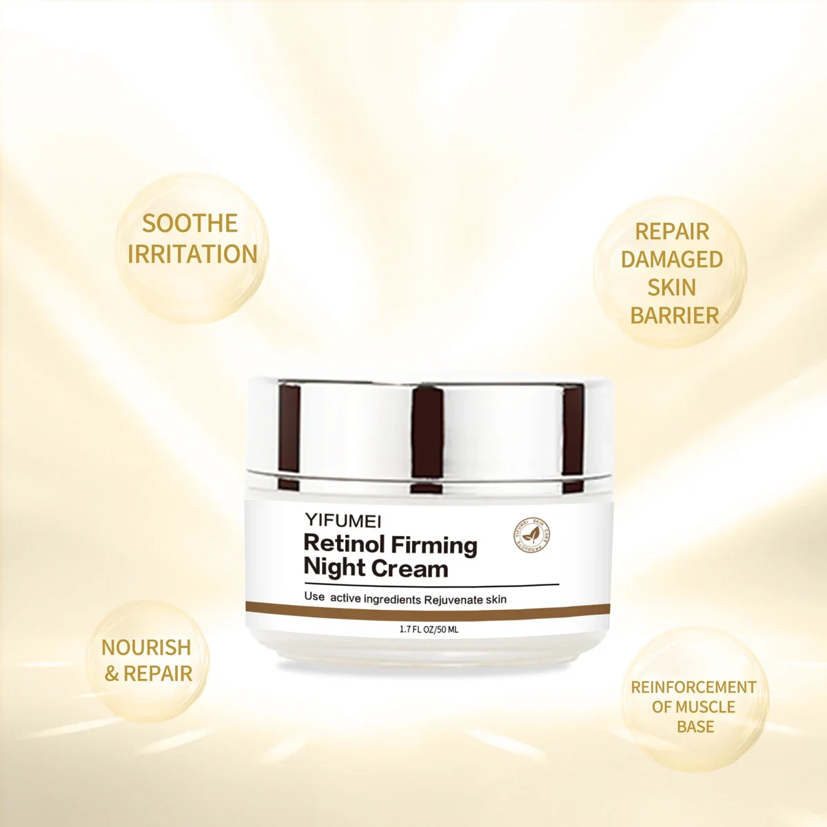 Retinol Repair Cream Original Skincare Anti Aging Lightening Brightening Moisturizer Whitening Night Face Skin