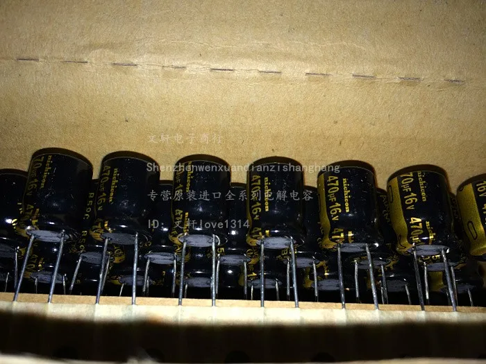 NICHICON-condensadores electrolíticos de Audio Hi-Fi, nuevo y Original, 16V, 10x12,5 MM, 10 piezas, 470UF, 16V, 10x12,5 MM