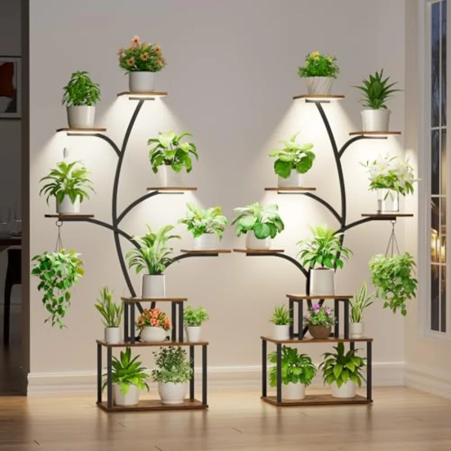 8-Tier Plant Stand with Grow Lights 5