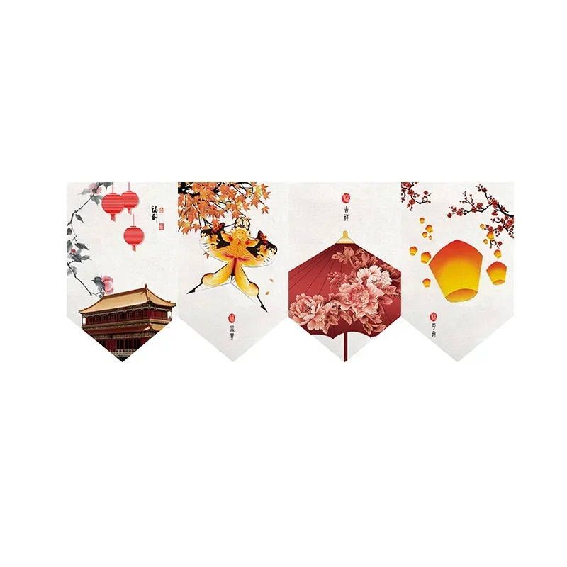Chinese Style Short Door Curtain Kitchen Partition Noren Izakaya Cuisine Izakaya Sashimi Hanging Pennant Home Decor Drapes
