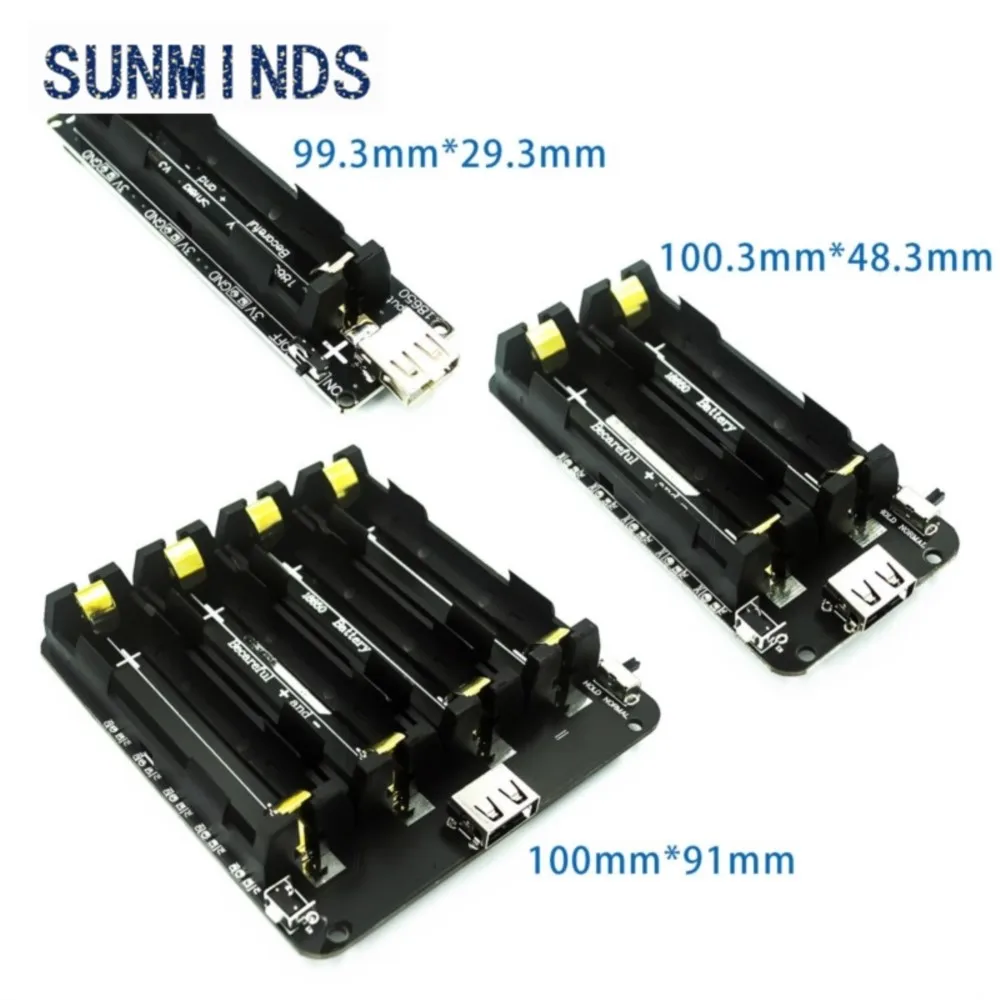 Two Voltage 18650 Lithium Battery Shield V8 Mobile Power Expansion Board Module 5V/3A 3V/1A Micro USB For Arduino ESP32 ESP8266