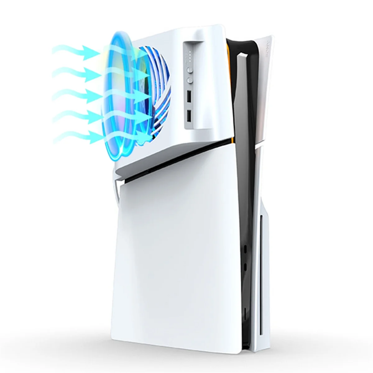 LED 라이트 포트가 있는 측면 장착 냉각 선풍기, 게임 콘솔 냉각 선풍기, SLIM 게임 콘솔 액세서리