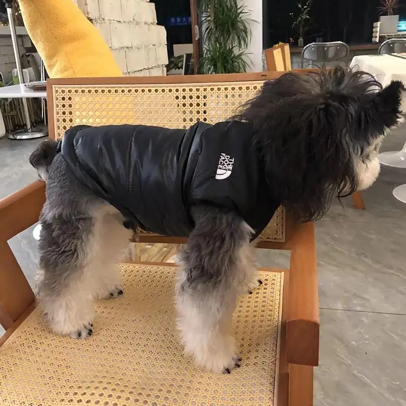 Winter Dog Clothes Designers Pet Down Jacket Puppy Coat French Bulldog Schnauzer Small Medium Dog Vest Thickening Warm Windproof