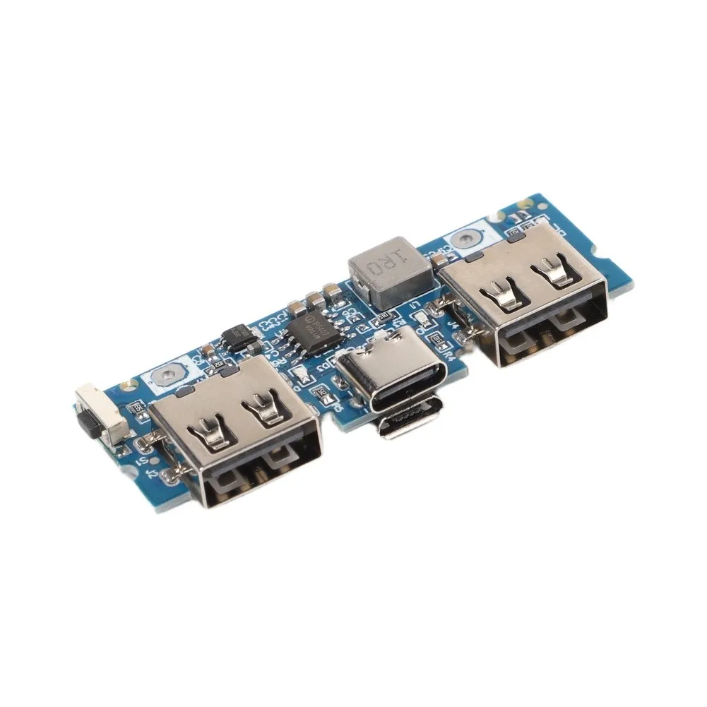 For DIY Power Bank Dual Power Bank Blue And Charging Options Power Bank Two USB Output Ports And USB Input For