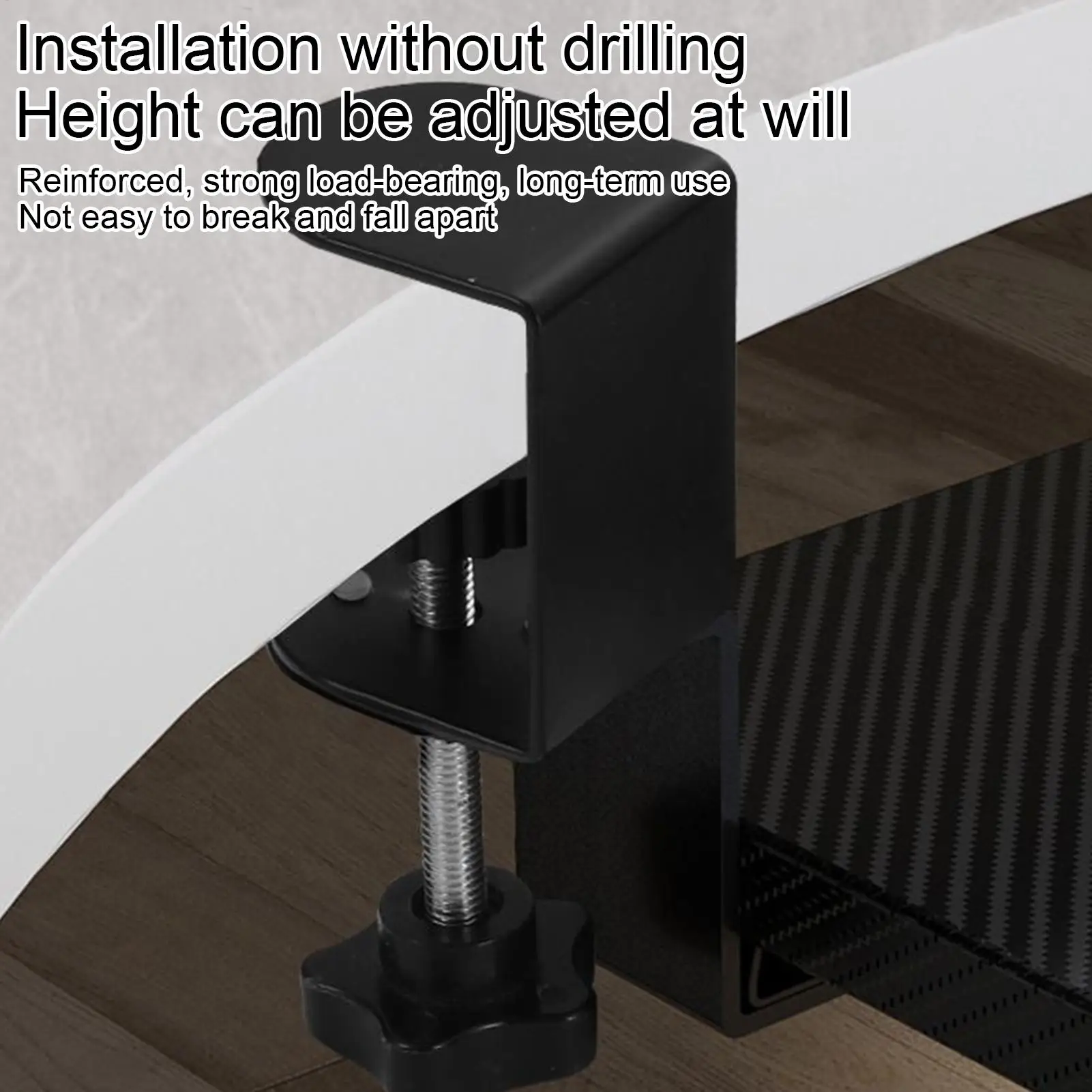 Keyboard Rails Under Desk Rotating Keyboard Slider Rails Arm Holder Tray Slider For Office Table Home Dorm Study Room PC Laptop