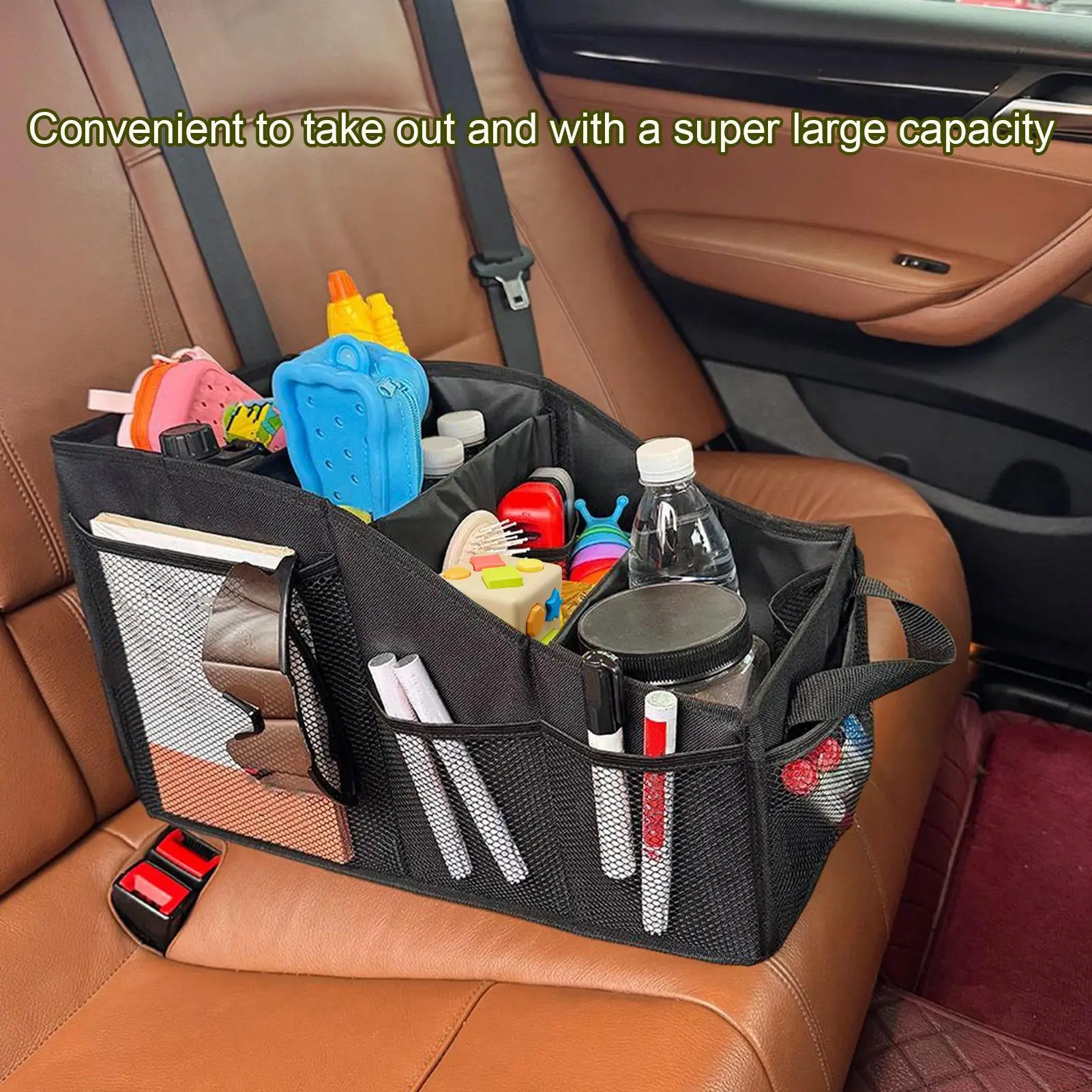 

Foldable Car Trunk Organizer Box 46*25*15*27cm Large Capacity Storage Bag With Oxford Fabric For Toys Tools Emergency Stuff