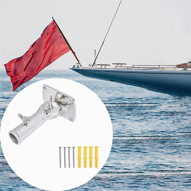 Staffa pratica asta portabandiera ad alta resistenza 25 mm per SUV ATV yacht navi casa auto