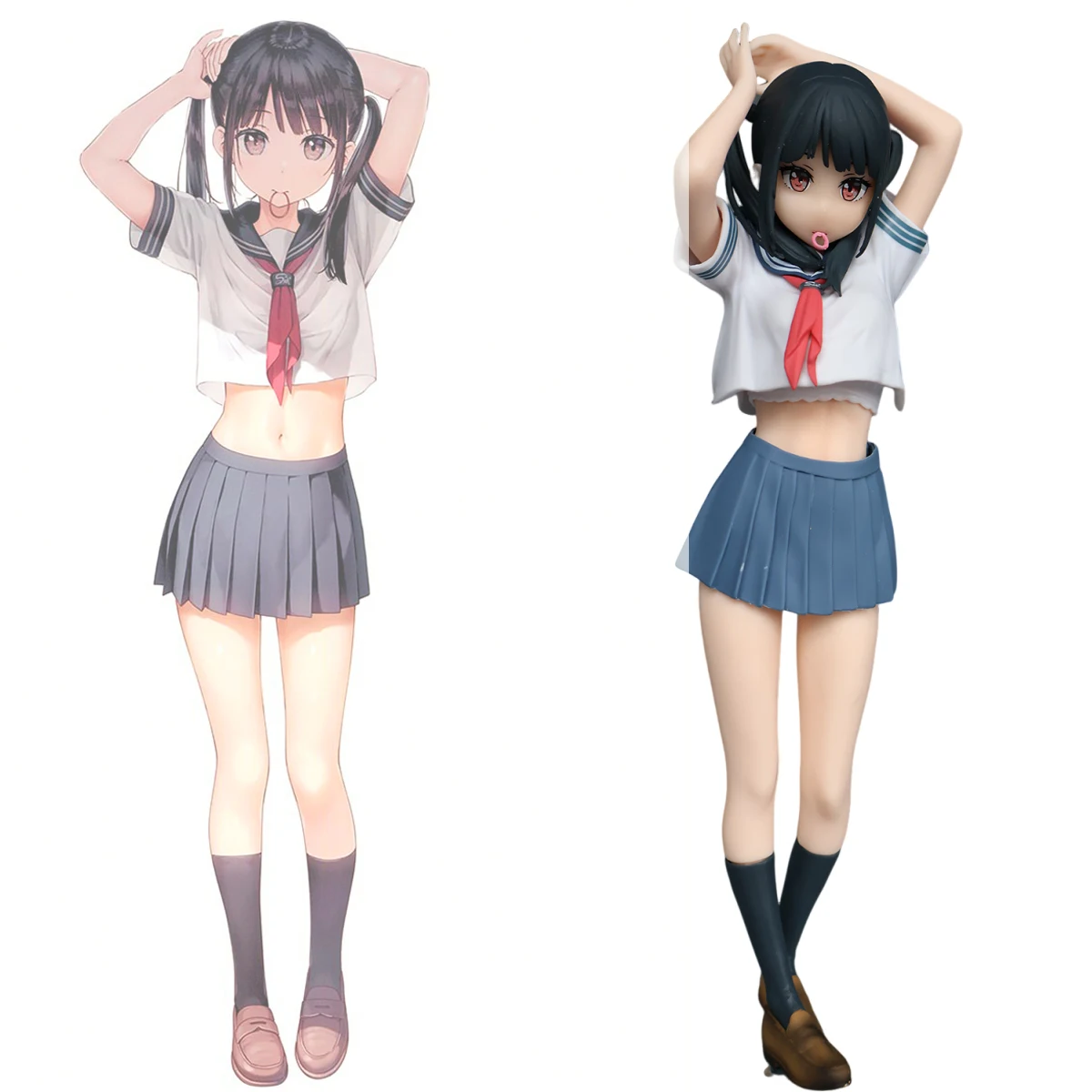 

28CM Sailor Fuku no Mannaka Sexy Girl Anime Action Figures PVC Hentai Collection Doll Model Toys Festive Gift Anime Fans