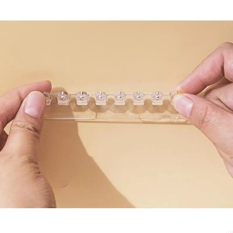 

Pack Of 3 Plastic Necklace Holder Wall Mounted Ear Jewelry Organizers For Home C71A