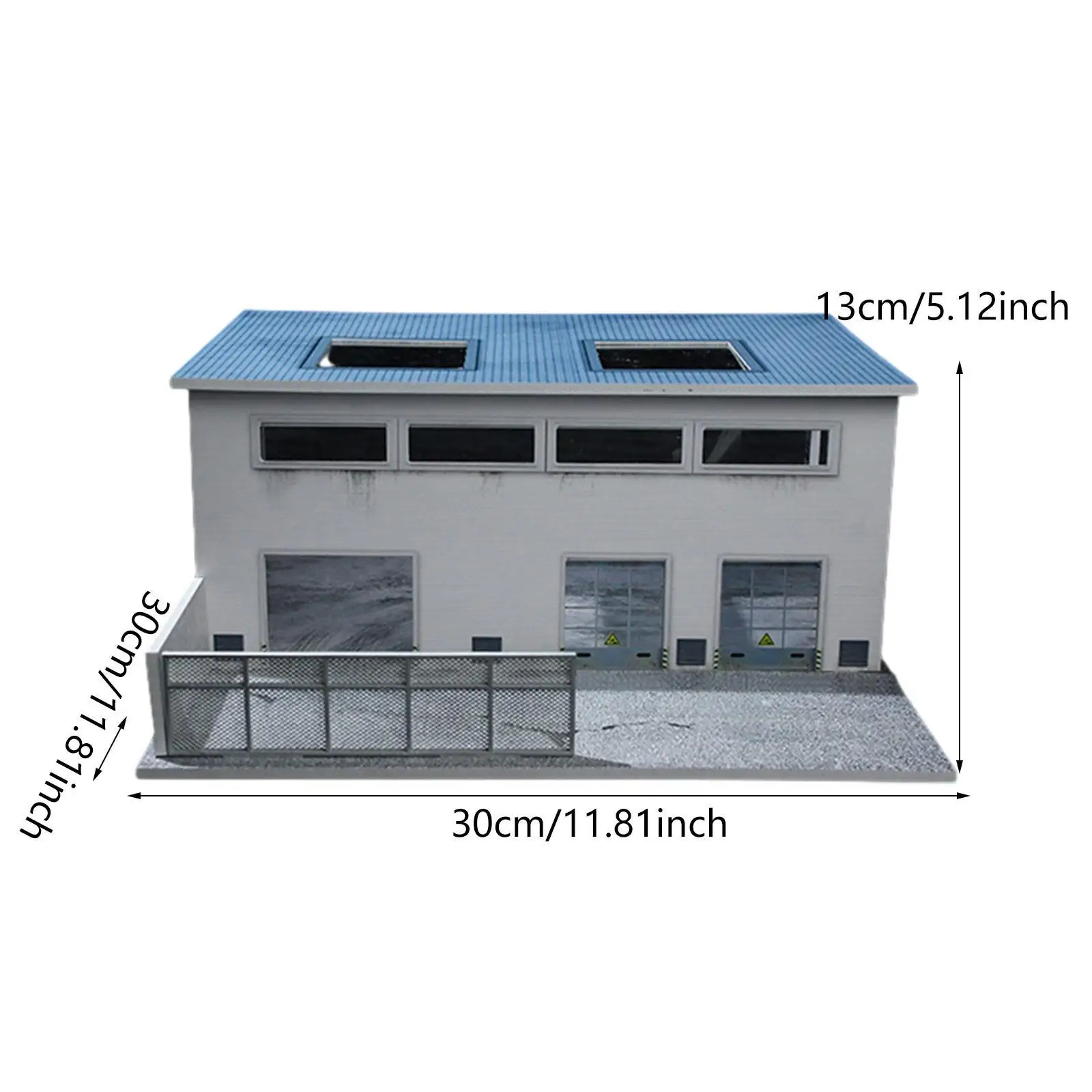 1/64 Model Parking Organizer Realistic Model Display Decorative Acrylic Diorama Collectibles with Lights Facility Light Scene