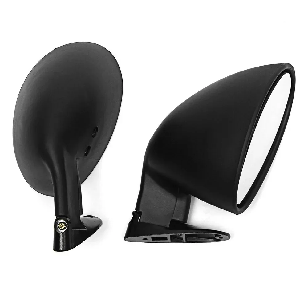 A Pair Racing California Universal Retro Door Wing Side Mirror Universal Fit Vintage Matte Black Mirror Motorcycles Parts Carbon