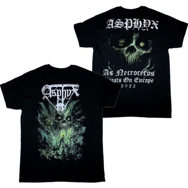2 sides Europe Tour ASPHYX Band 2022 Shirt Classic Black Unisex S-5XL KY145