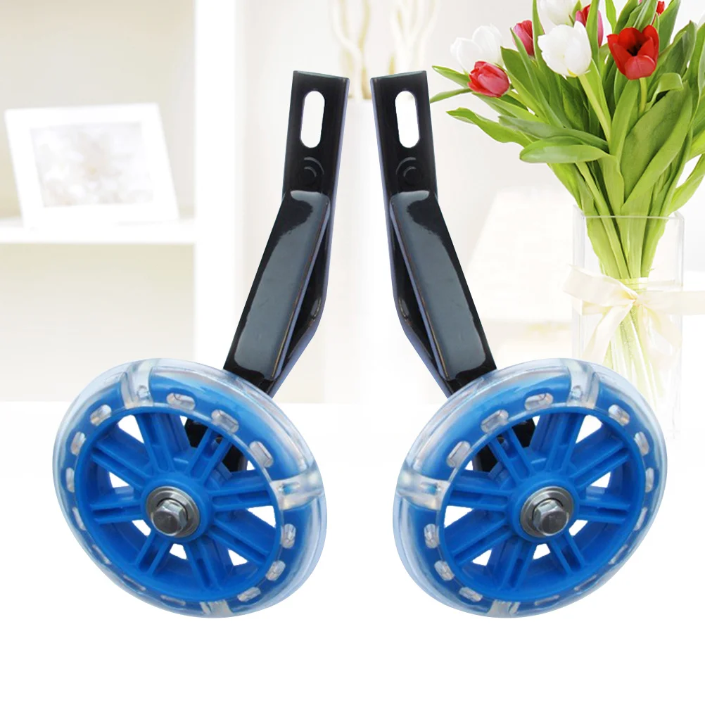 عجلات تدريب للأطفال مقاس 20 بوصة، مثبت دراجة عالمي، ذراع معدني قوي، سهل التجميع لسلامة ركوب الدراجات، أزرق 16 بوصة #5