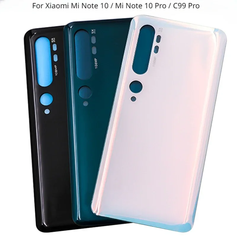 For Xiaomi Mi Note 10 / Mi Note 10 Pro Battery Back Cover 3D Glass Panel Rear Door Mi CC9 Pro Note10 Glass Housing Case Replace