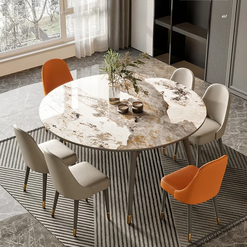 

Oval Dining Table Chairs Kitchen Sedentary Modern Rooms Cafe Extendable Designer Coffee Reception Tables Muebles Ceramic