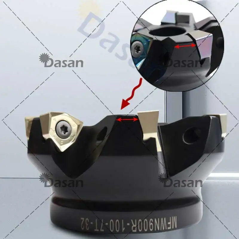 1pcs 90 Degree MFWN90050R MFWN90063R MFWN90 4T 5T Face Milling Cutter Holder MFWN CNC Lathe Metal Machine Tool