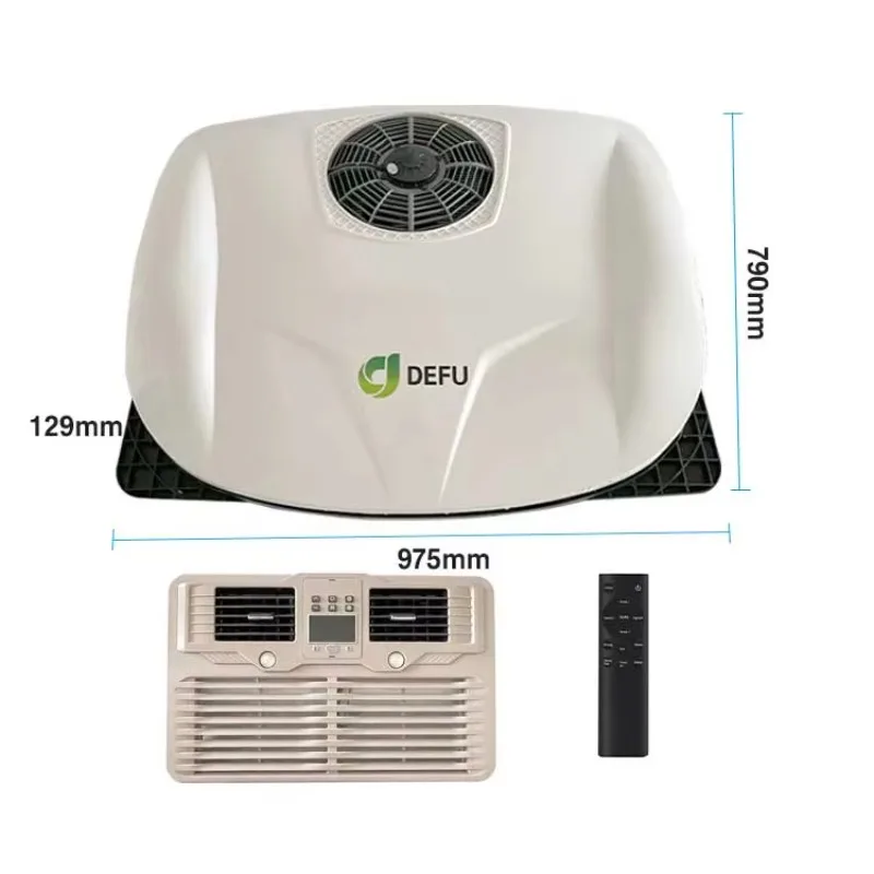

All In One Rooftop Vehicle Battery 24v Air Conditioning Systems 12v Air Conditioner For Car Truck Motohome