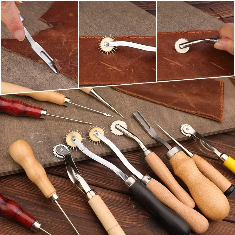 For L7-2 DIY Handmade Leather Working Tools Set Other Leather Craft Tools Professional Leather Tools Craft Set