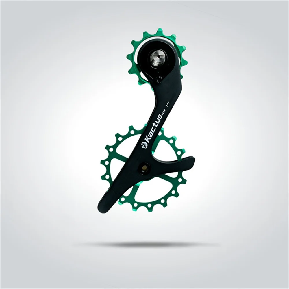 Carbon Fiber Derailleur Pulley Set, CNC AL MTB Road Bike, Ceramic Bearing, Jockey Wheel for SHIMANO R7000, 17THA, New