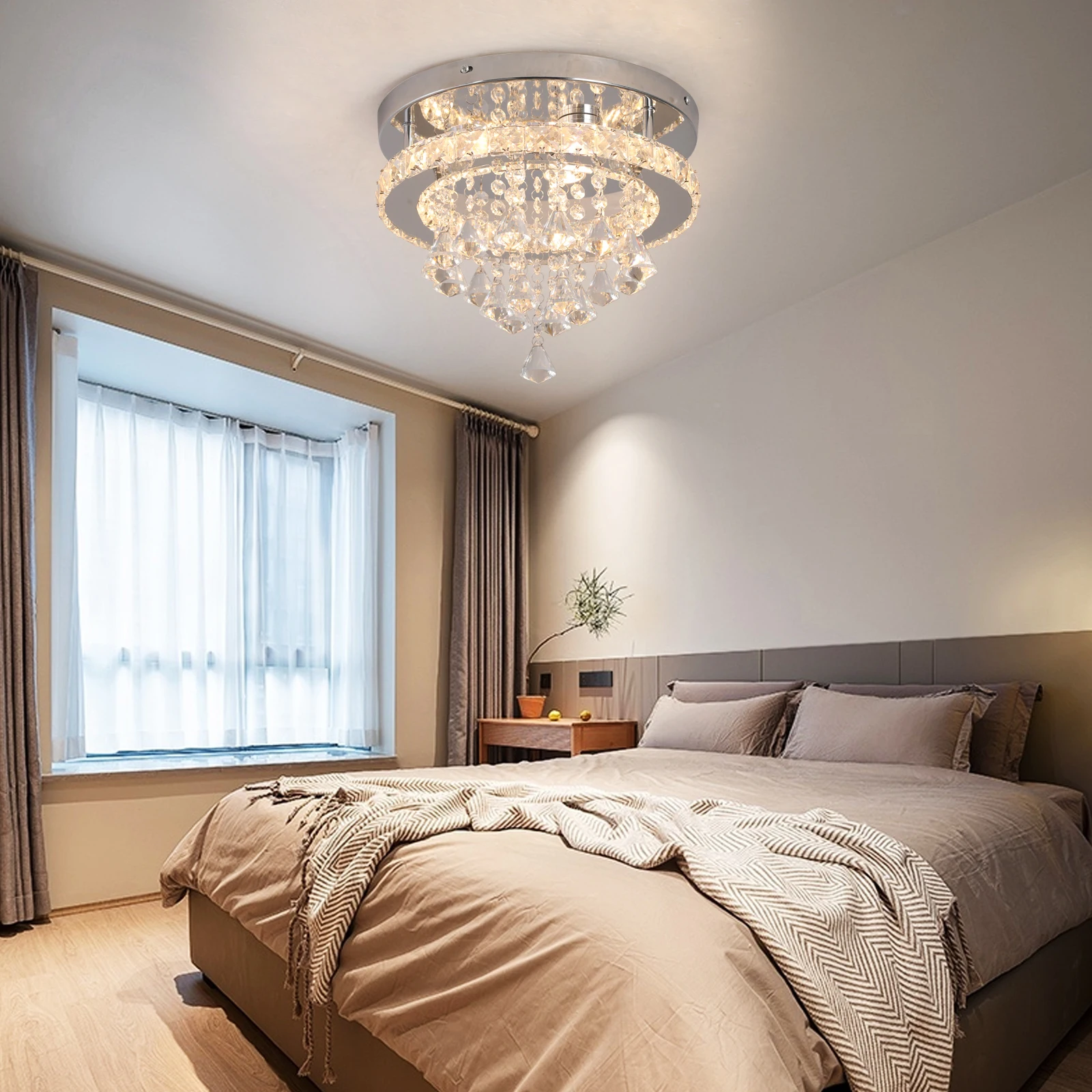 VETRULUS Kristall Led Anhänger Licht Hängen Decke Lampe Moderne Kronleuchter Glanz Wohnzimmer Esszimmer Gang Wohnkultur Leuchte – Detail 6