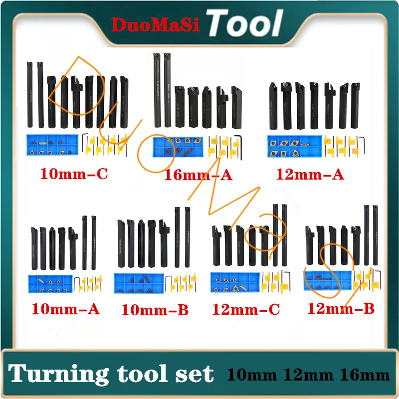 

Hot 10mm 12mm 16mm Shank Lathe Turning Tool Holder Boring Bar Lathe Tool Lathe Cutter CNC Metal Turning Rod Holders And Inserts