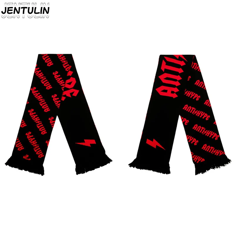 

New Fashion Creative Letter Graphic Knitted Women's Scarf Men's Winter Scarf Punk Hip Hop Men Clothing Y2K Kpop Unisex