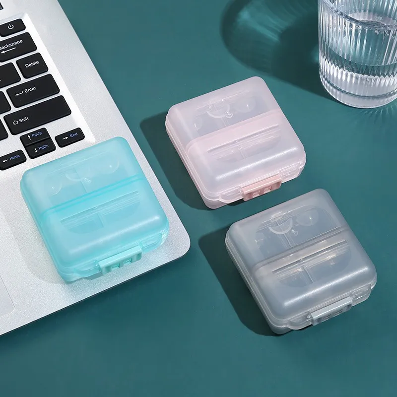 1pc Portable Medicine Box with 6 Grids - Travel Size, Sealed Storage, Mini Sub-grid Design