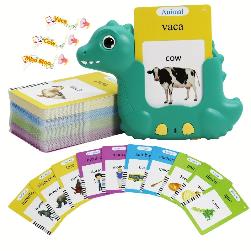 البطاقات التعليمية الحديثة للأطفال الأولاد والبنات ما قبل المدرسة تعلم آلة القراءة الإنجليزية العربية الإيطالية الروسية الإسبانية #4