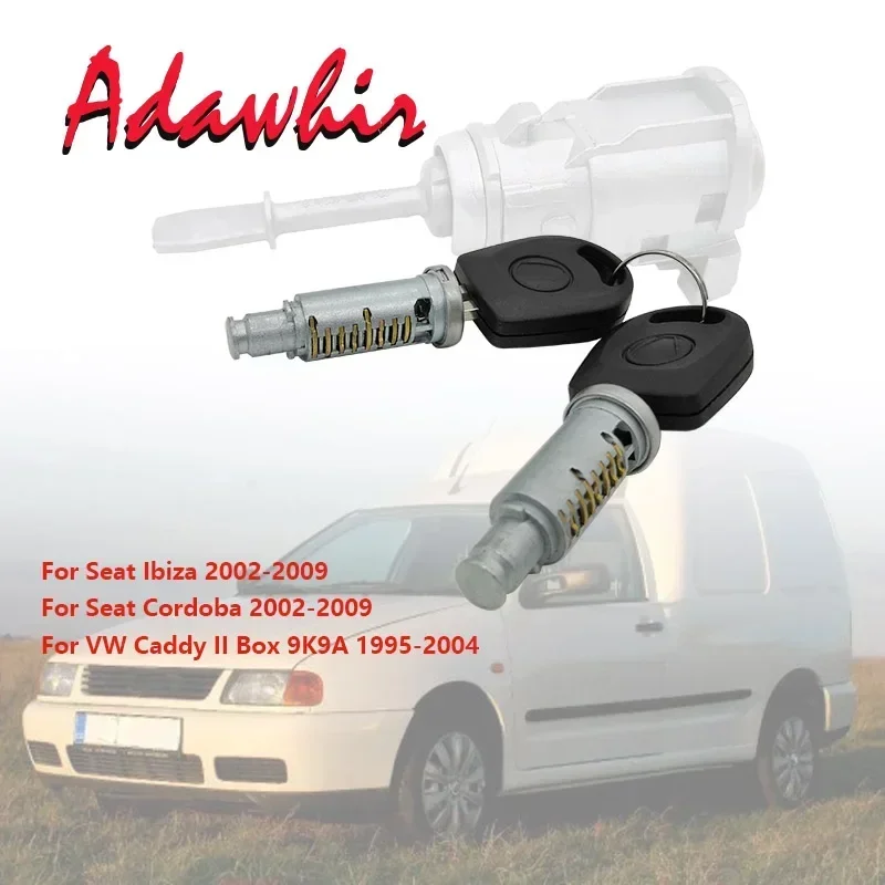 ZESTAW NAPRAWCZY CYLINDERA ZAMKA DRZWI DO SEAT IBIZA CORDOBA VW CADDY 6L 3837167 B/168B