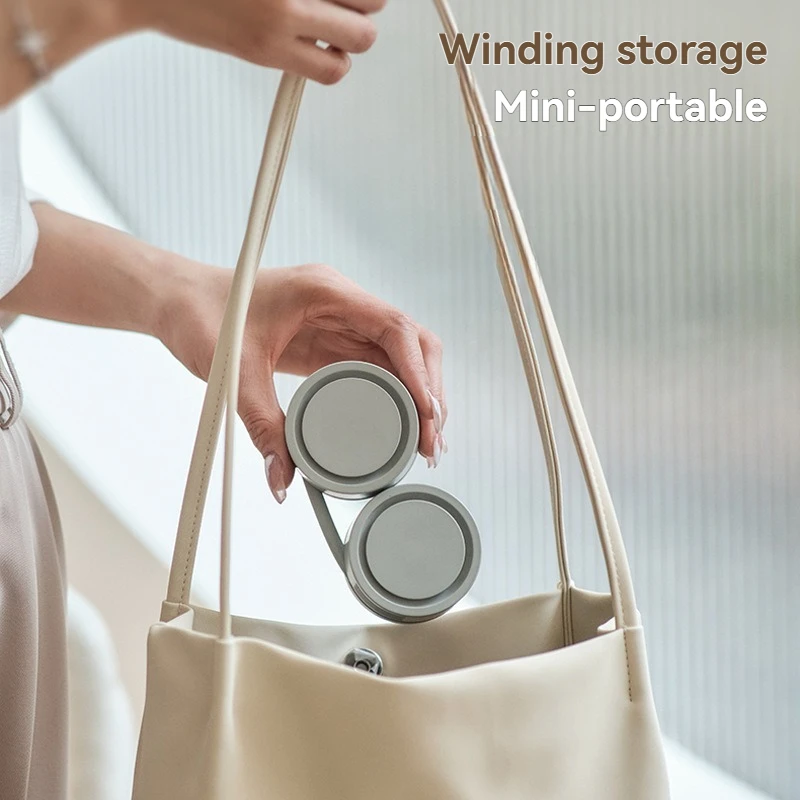 Новый подвесной вентилятор для хранения вещей, уличный безлистный вентилятор для ленивого человека, USB, большой ветер, портативный ароматизатор, подвесной вентилятор на шею