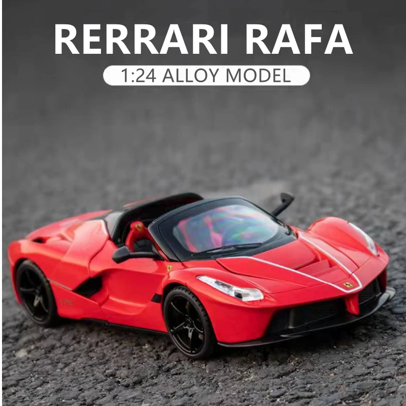 1:24 Laferrari โมเดลรถของเล่นรถโมเดลรถยนต์สปอร์ตอัลลอยเปิดประทุน & ยานพาหนะของเล่นโลหะ