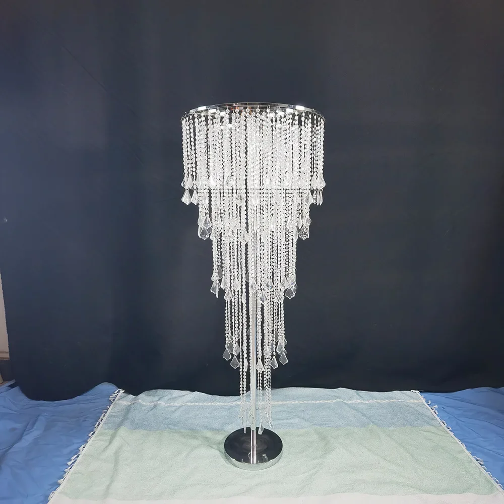 New wedding props acrylic crystal bead curtain road guide window stage wedding venue decoration flower utensils