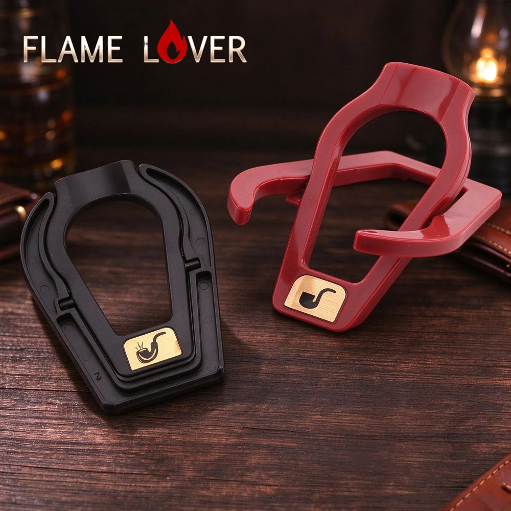 1/3/5pc Flame Lover Foldable Plastic Tobacco Smoking Pipe Stand Holder Rack Resin Pipes Display Portable Bracket Accessories