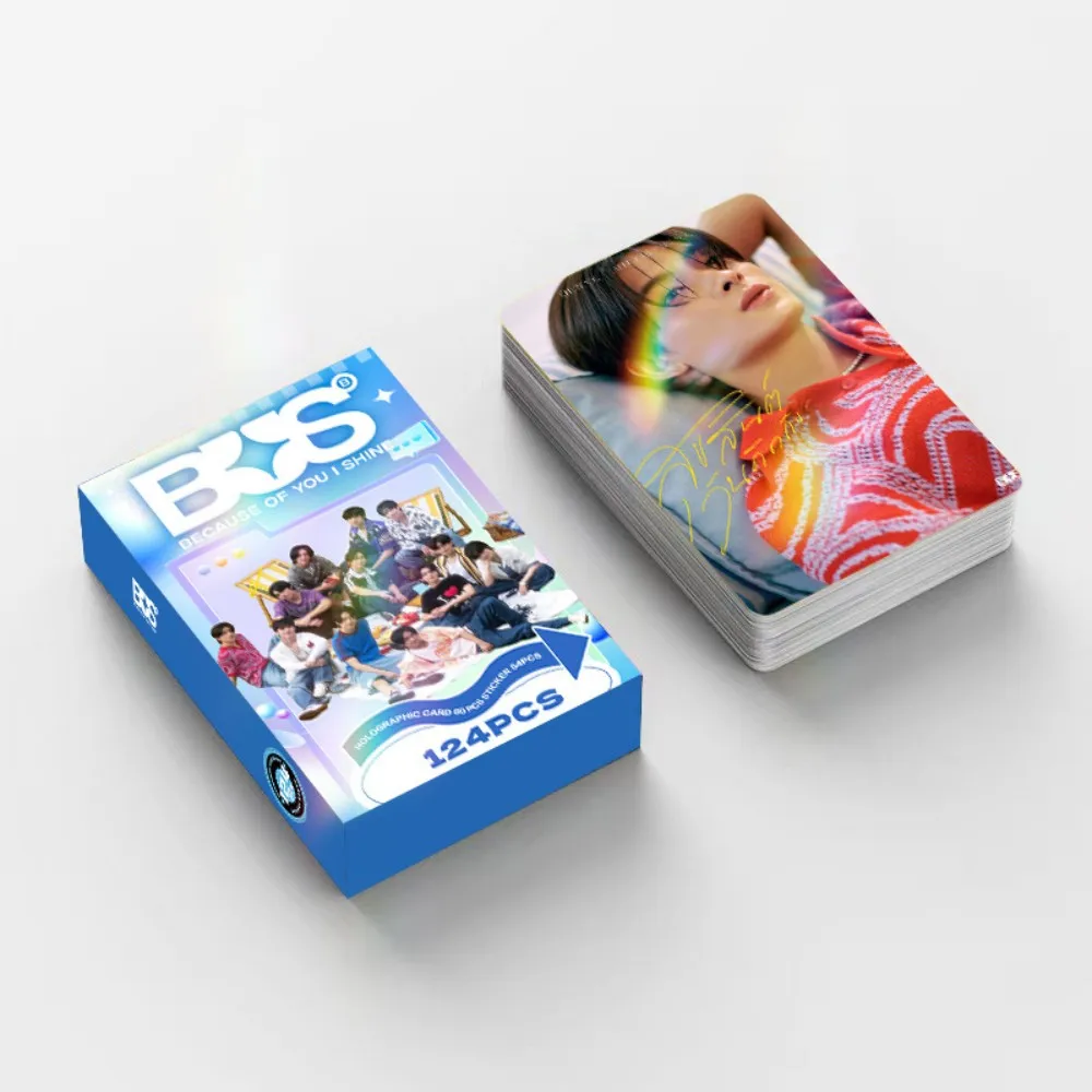 124 laser flash cards, Taixing men's group BUS collection card, double-sided LOMO card, photo card, greeting card sticker