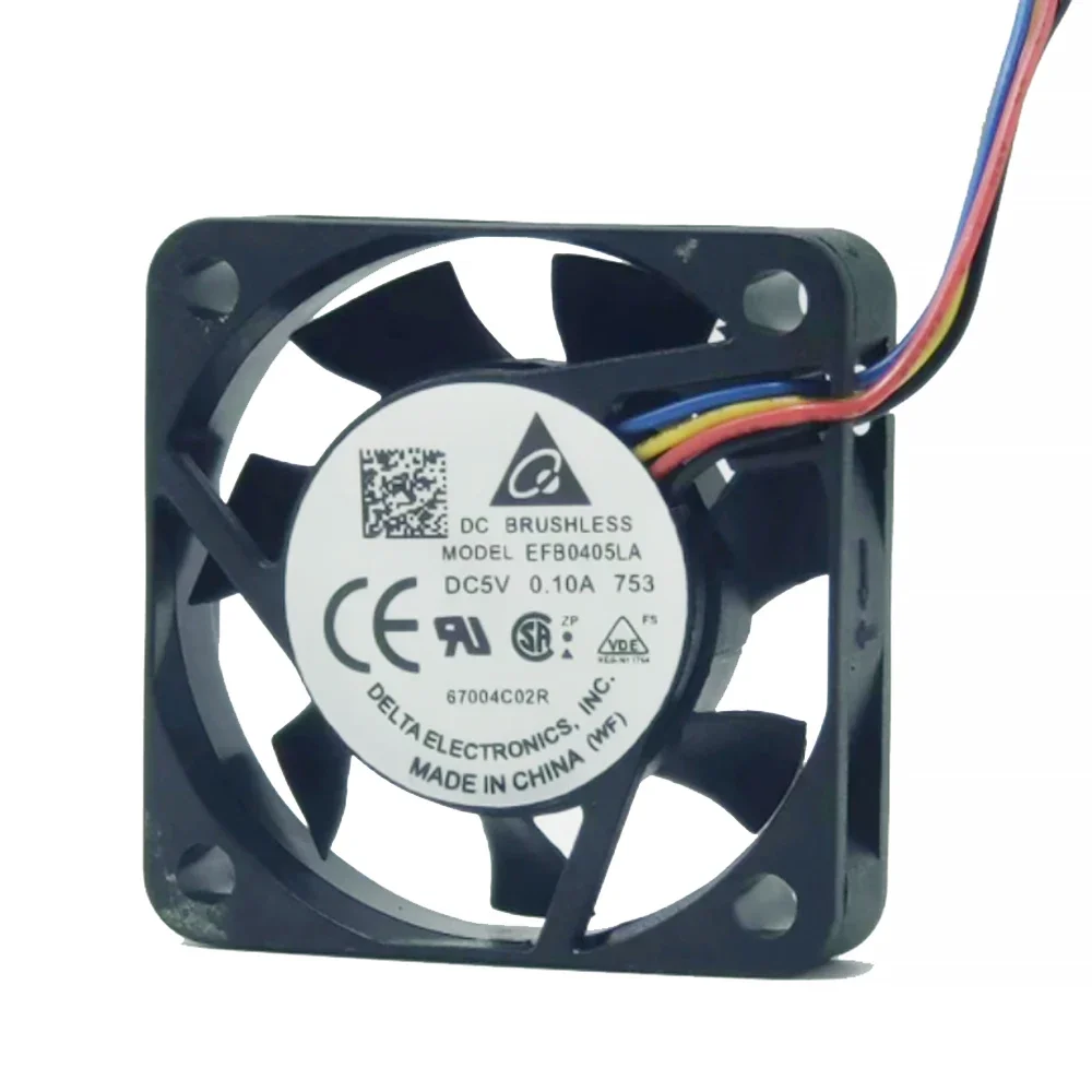 For DELTA EFB0405LA 40x40x10mm 4010 DC5V 0.10A 4CM fan silent ball fan