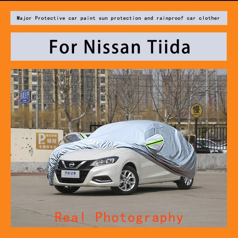 

﻿﻿For Nissan Tiida Car Covers Outdoor Waterproof Dustproof Sun Rain Snow Protection Thick Oxford Cloth Full Outer Cover