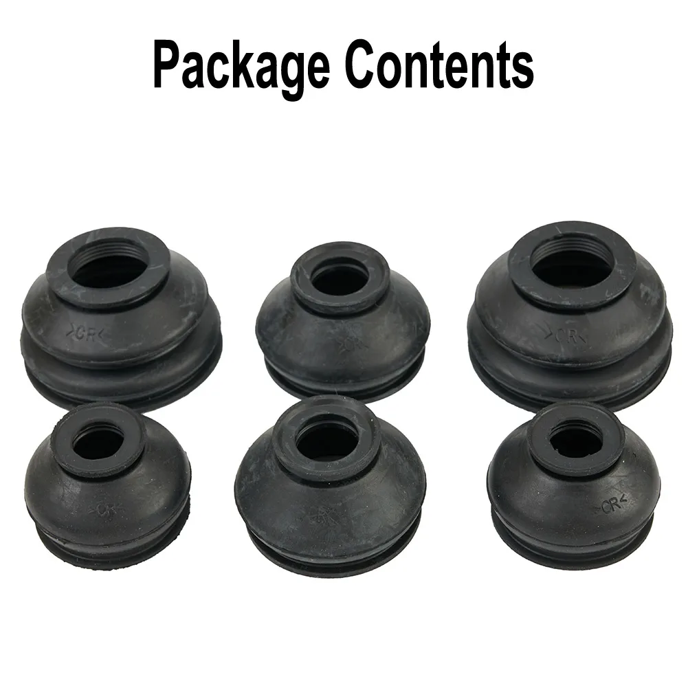 

Ball Joint Dust Boot Covers Flexibility Minimizing Wear Replacing Hot Part Replacement Rubber Set 6pcs Practical