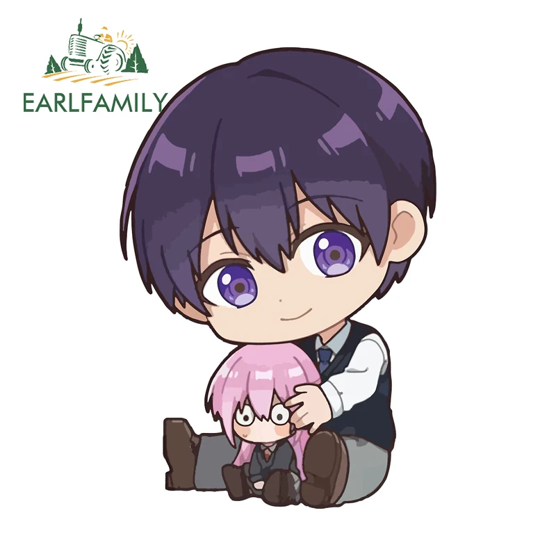 EARLFAMILY Shikimori Motorcycle Stickers Popular Anime Item Car Wiper DIY Decal Waterproof Scratch Proof PVC VAN Decoration