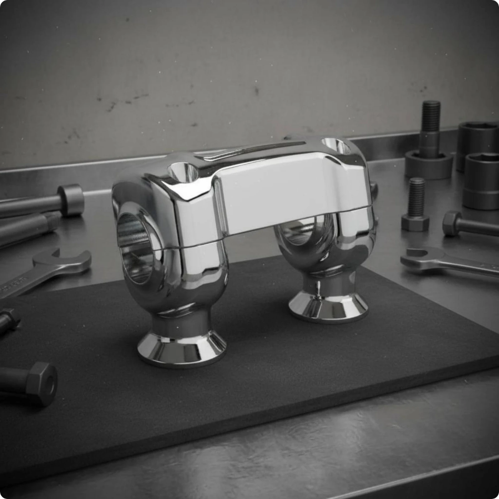 Easy to Install Motorcycle Handlebar Riser Clamp Black Finish CNC Bar Mount Robustes Metall for Comfort Upgrade