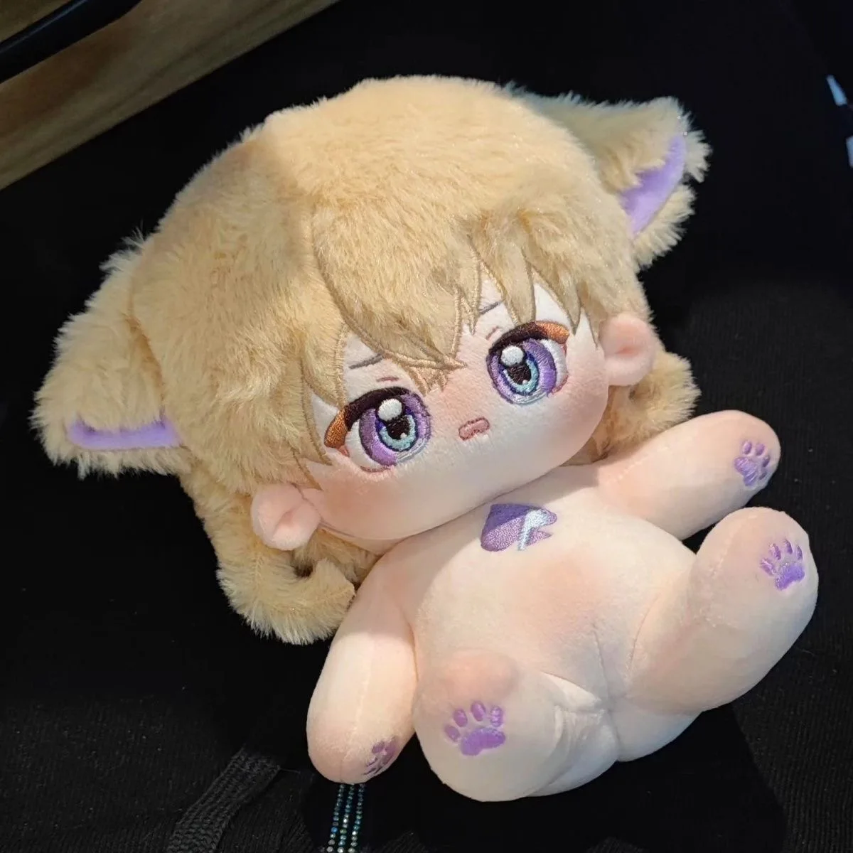 Game Honkai: Star Rail Aventurine Monster ears Tail Cute Cosplay Plush Doll Body Dango Dress Up Cotton Stuffed Toys Dolls 20cm