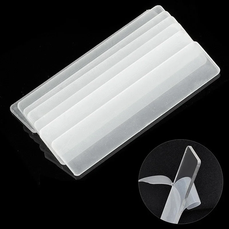 10/20Pcs Clear Acrylic Rectangle Strips For Applying Microblading Anesthesia Cream Applicator Strips Accessory Supplies