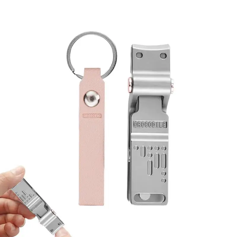 Nail Clippers For Thick Nails Heavy Duty Nail Clippers With Catcher For Seniors No Splash Professional Stainless Steel Nail