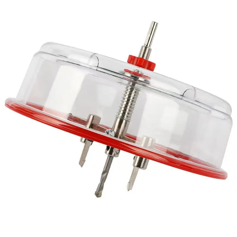 Aircraft-Shaped Shield Hole Cutter Woodworking Adjustable Alloy Blade Drill Bit Set Ceiling Opening