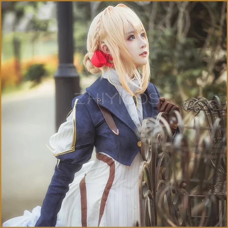 IN STOCK Anime Violet Evergarden Cosplay Costume Violet Evergarden Fancy Dress Outfit Halloween Adult Costumes for Women S-XL