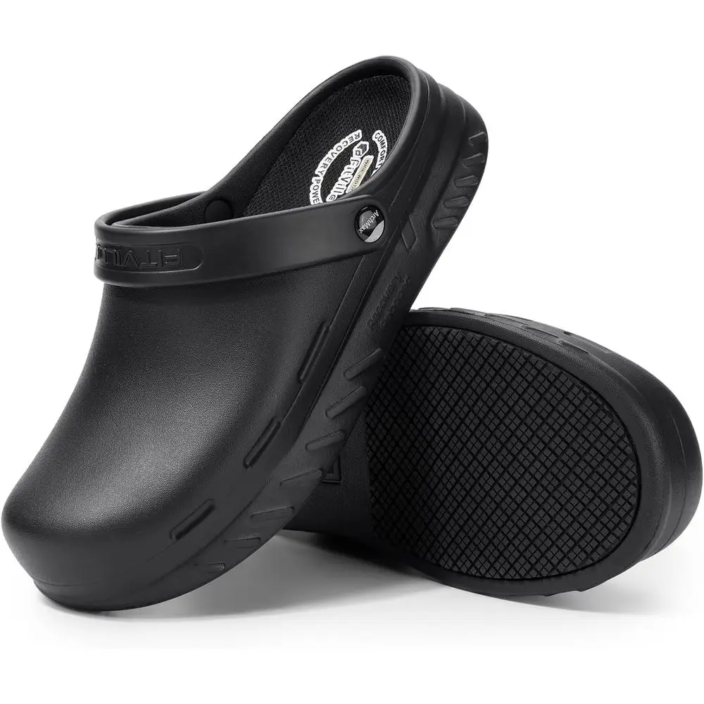 

Anti-Slip Waterproof Men's Kitchen Shoes with Arch Support