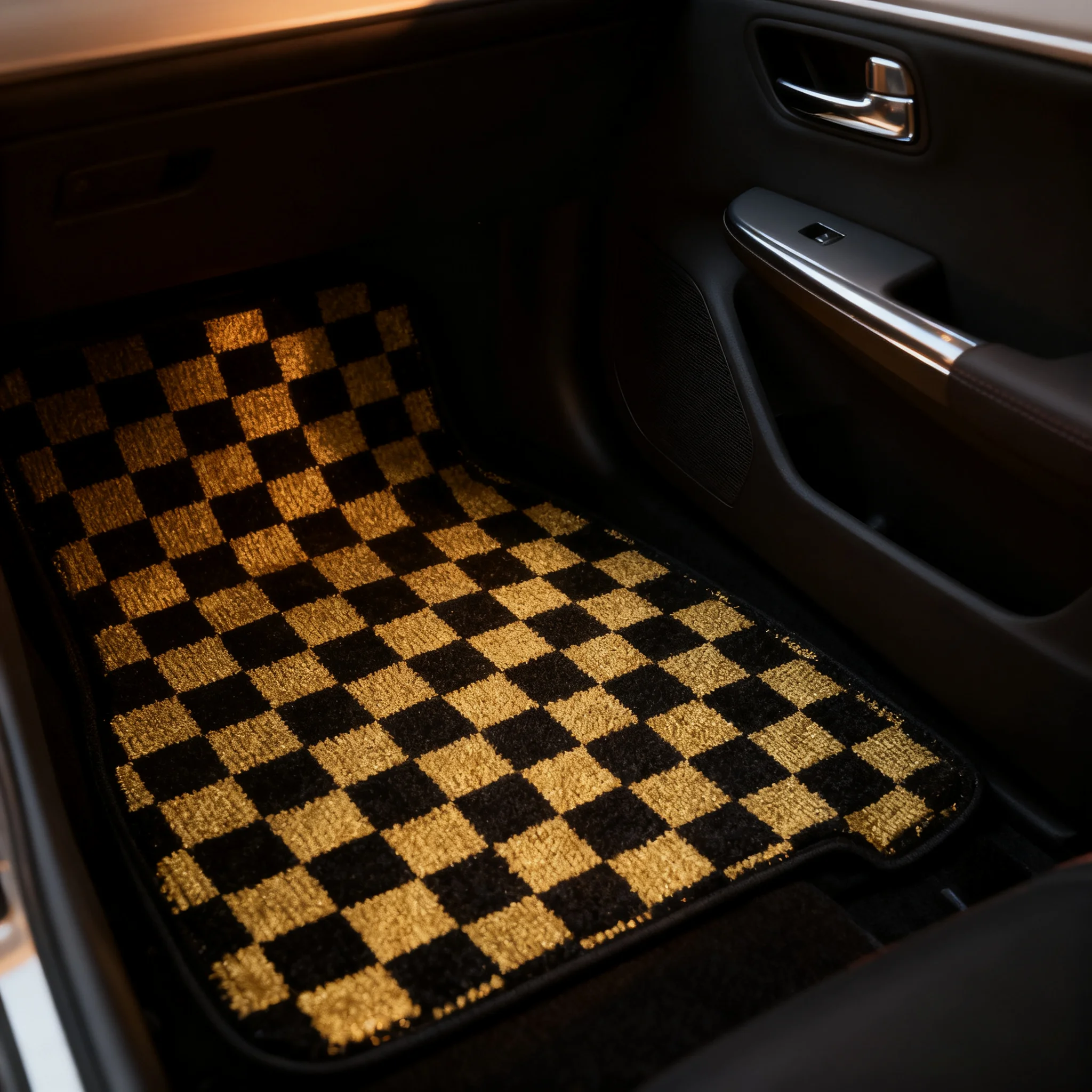 

Автомобильные клетчатые флисовые коврики для всех транспортных средств, нескользящие пушистые подушечки для ног, универсальные аксессуары для салона автомобиля
