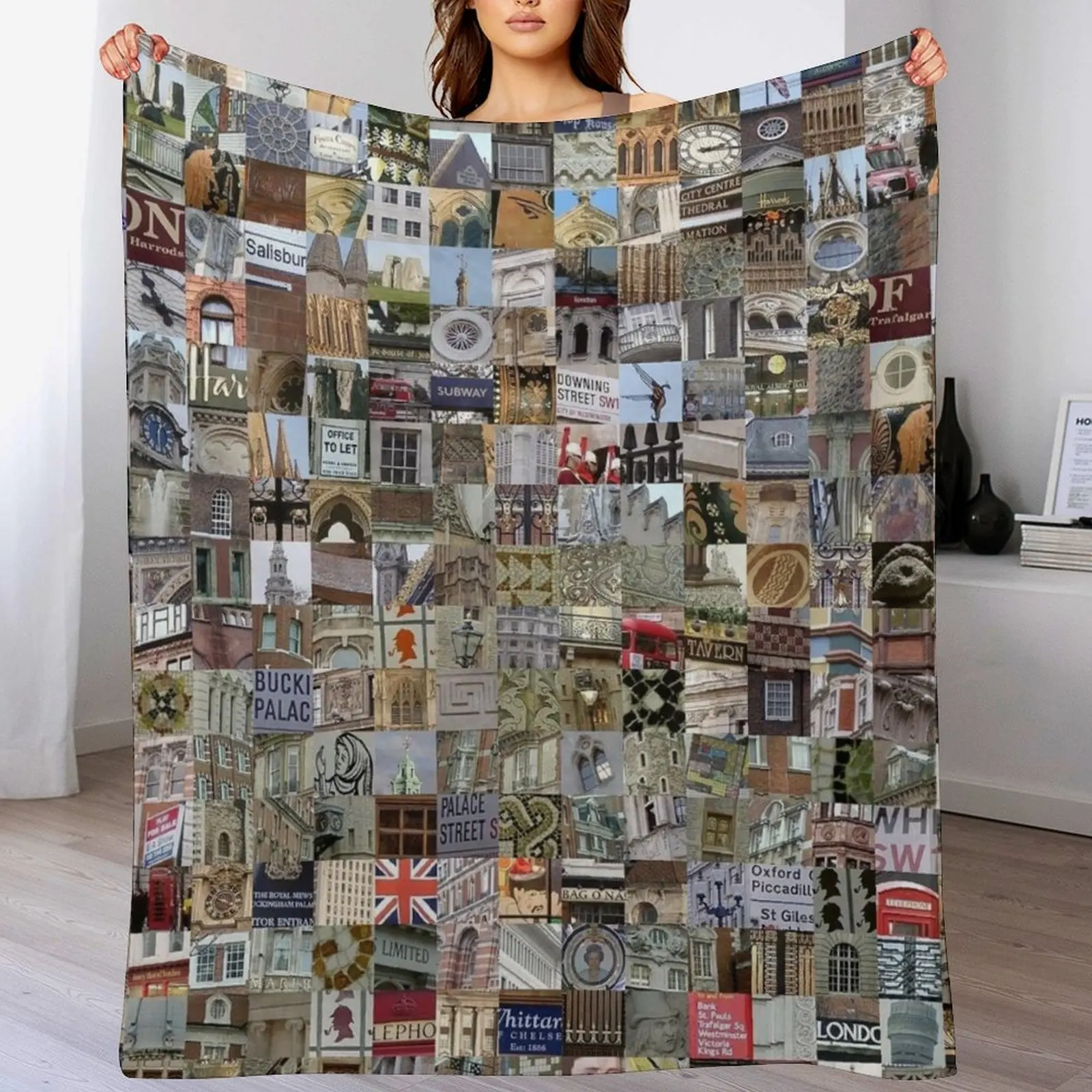 

London, England Throw Blanket Decorative Sofas Luxury Designer Blankets