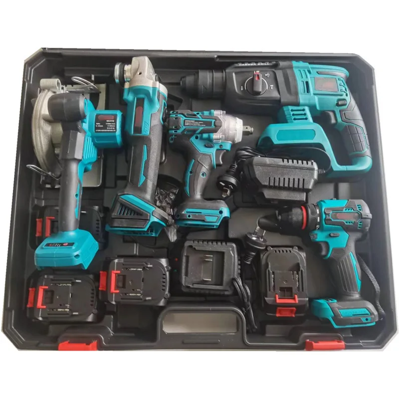 

OEM 20V/36V Multifunction Cordless Power Tools Set 5 In 1angle Grinder Hammer Wrench Drill Combo Kit For Wholesaler