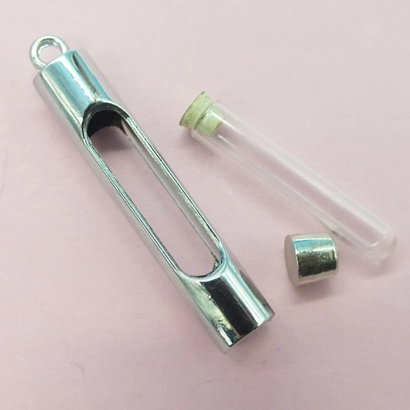 100pcs / 20pcs/ lot  Cylinder Glass Vials For Rice Jewelry,Name On Rice Glass Vials,Vial Jewelry Necklace,DIY Vials